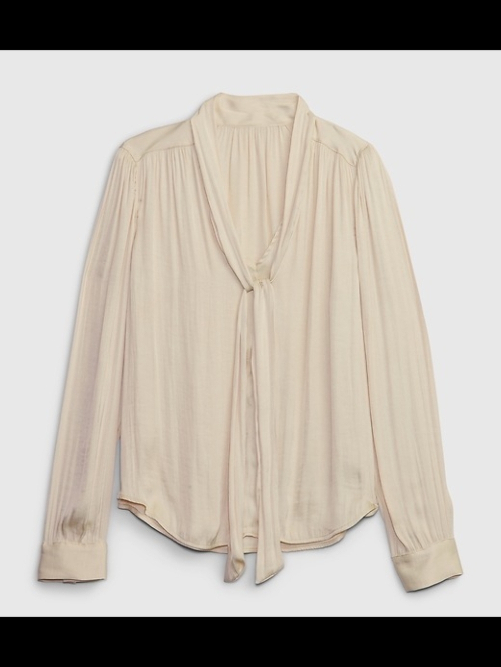 GAP Tie-Neck Shirt ๐ Size Small - Picture 5 of 11